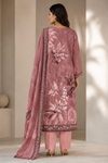 Dusty Rose Floral Printed Muslin Kurta Pant Dupatta Set for Women | Embroidered Ethnic Suit Set | Stylish Festive & Party Wear