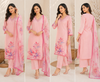 Designer Floral Embroidered Straight Kurti Set with Matching Dupatta & Pants