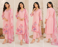 Designer Floral Embroidered Straight Kurti Set with Matching Dupatta & Pants