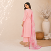 Designer Floral Embroidered Straight Kurti Set with Matching Dupatta & Pants